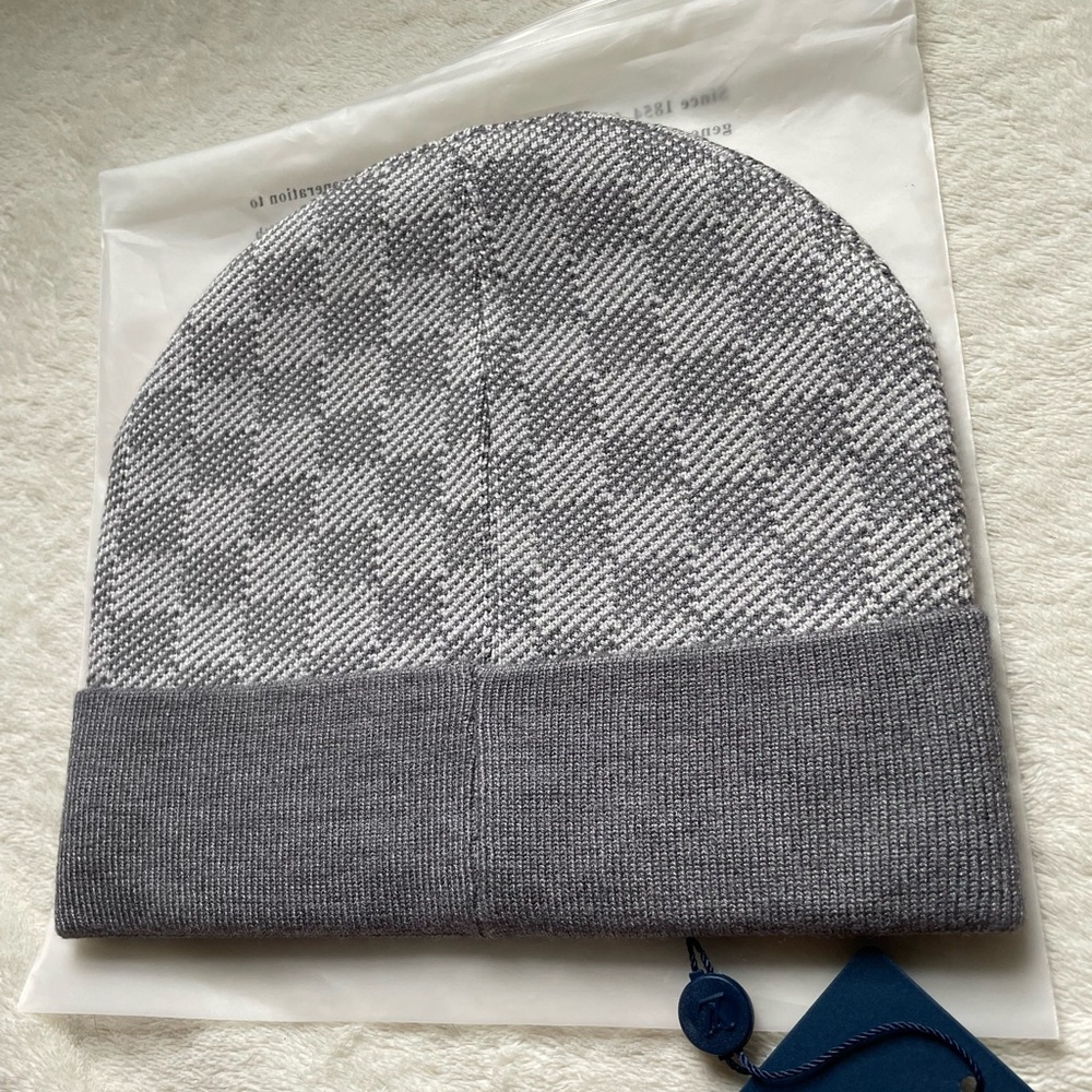 Louis Vuitton Gray Patterned Hat - image 2
